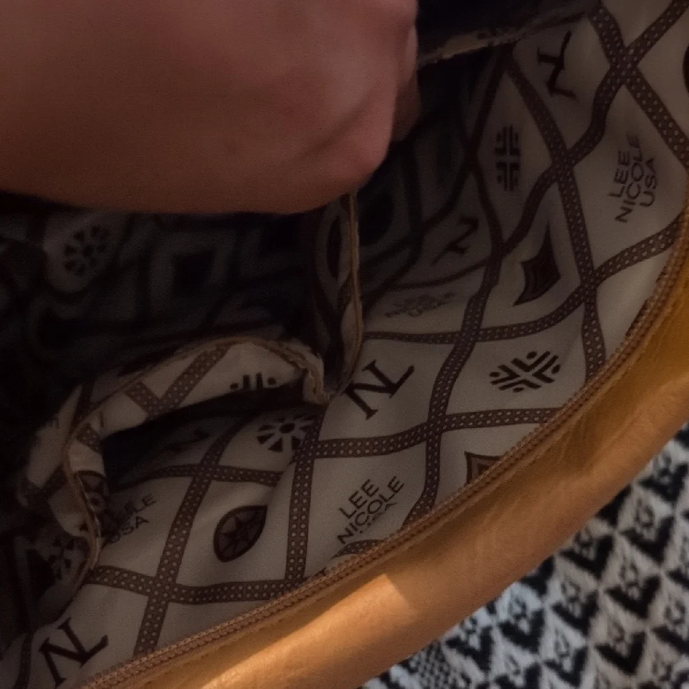 Nicole Lee Tan Shoulder Bag with Artisanal Craftsmanship - Picture 8 of 14